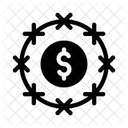 Barbed Wire Dollar Icon
