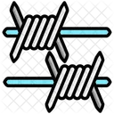 Barbed Wire Security Fence Icon
