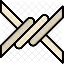 Barbed Wire No Entry Security Icon