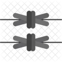 Barbed Wire Prison Security Icon