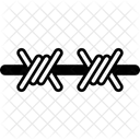 Barbed Wire Security Fence Icon