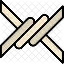 Barbed Wire No Entry Security Icon