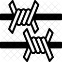 Barbed Wire Fence Protection Icon