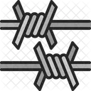 Barbed Wire Fence Protection Icon