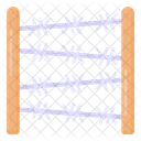 Wire Fence Palisade Barbed Wires Icon