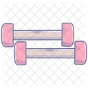 Barbell Dumbbells Fitness Icon