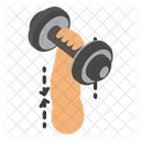 Arm Muscle Dumbbell Icon