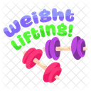 Barbell Gym Tool Gym Equipment Icon
