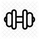 Barbell Weightlifting Gym Icon