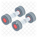 Barbells Dumbbells Gym Weights Icon