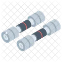 Barbells Dumbbells Gym Weights Icon