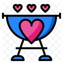 Barbeque Love Party Icon