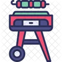 Barbeque Grill Cooking Icon