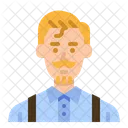 Barber Hairdresser User Icon