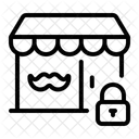 Barber Shop Lockout Closure Icon