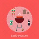 Barberque Party Holiday Icon