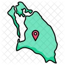 Barbuda map  Icon