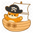 Barco Barco Piratas Icono