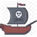 Barco Pirata Navegacion Icono