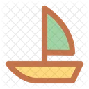 Barco A Vela Barco Iate Icon