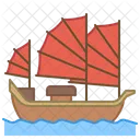 Barco China Chino Icono
