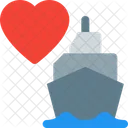 Barco Corazon Barco De Amor Barco Icon