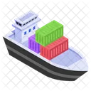 Carga Barco Contenedor Icon
