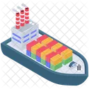 Buque De Carga Entrega De Envios Envio Maritimo Icon