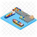 Buque De Carga Entrega De Envios Envio Maritimo Icon