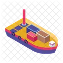 Buque De Carga Barco Carga Icon