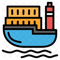 Barco de envío  Icono