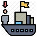 Buque De Pasajeros Barco Transporte Icono