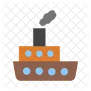 Barco Barco Barco De Vapor Icono