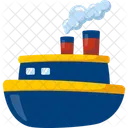 Barco De Vapor Barco Embarcacion Icono