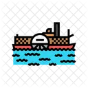 Vapor Barco Industria Icono