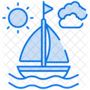 Barco de verão  Ícone