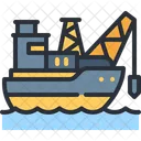 Barco Petrolero Contenedor Icon