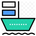 Buque Carga Buque Portacontenedores Icon