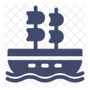 Barco Vela Piratas Icon