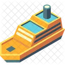 Barco Crucero Barco De Vapor Icon