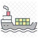 Barco Transporte Carga Icon