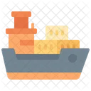Barco Carga Buque De Carga Icon