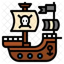 Pirata Barco Bandidos Icono