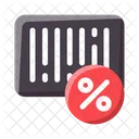 Barcode Sale Discount Icon