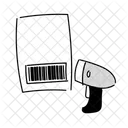 Black Half Tone Scan Barcode Product Illustration Barcode Scan Icon