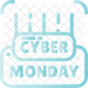 Barcode Cyber Monday Shopping Symbol