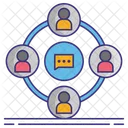 Bargaining Rights Group Connection Team Network Icon