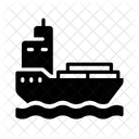 Barge Flatboat Cargo Barge Icon