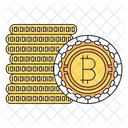 Bargeld Bitcoin Kryptowahrung Icon