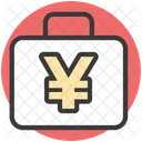 Bargeld Tasche Yen Symbol